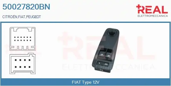 Switch, window regulator (50027820BN)
