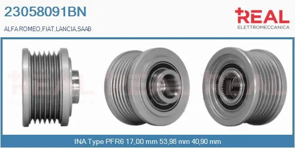 Belt Pulley, alternator (23058091BN)