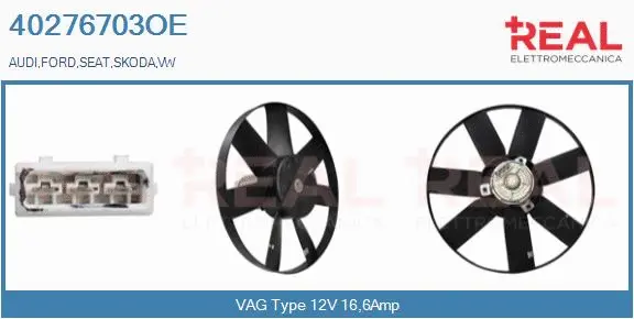 Fan, engine cooling (40276703OE)