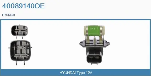 Series resistor, electric motor (radiator fan) (40089140OE)