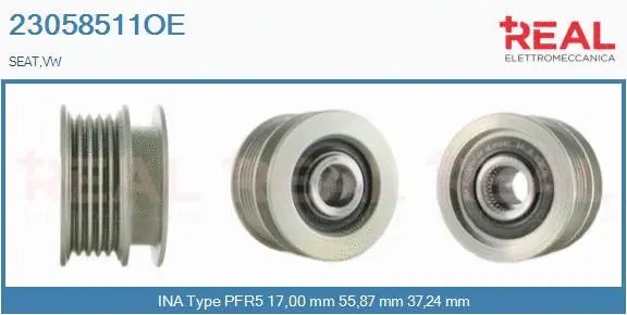 Belt Pulley, alternator (23058511OE)