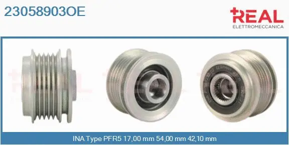 Belt Pulley, alternator (23058903OE)