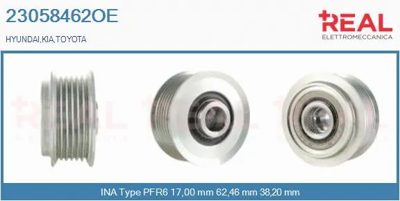 Belt Pulley, alternator (23058462OE)