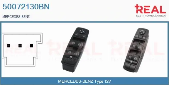 Switch, window regulator (50072130BN)