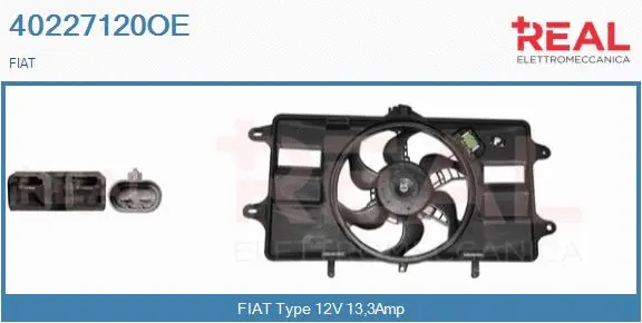 Electric Motor, radiator fan (40227120OE)