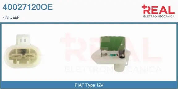 Series resistor, electric motor (radiator fan) (40027120OE)