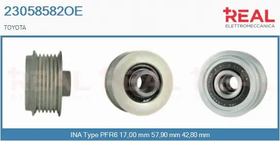 Belt Pulley, alternator (23058582OE)