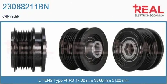 Belt Pulley, alternator (23088211BN)