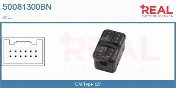 Switch, window regulator (50081300BN)