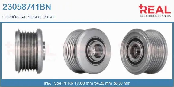 Belt Pulley, alternator (23058741BN)