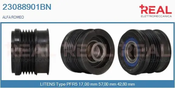 Belt Pulley, alternator (23088901BN)