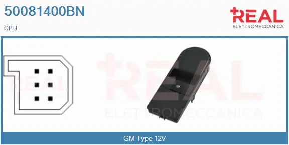 Switch, window regulator (50081400BN)