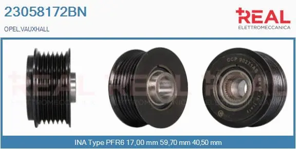 Belt Pulley, alternator (23058172BN)