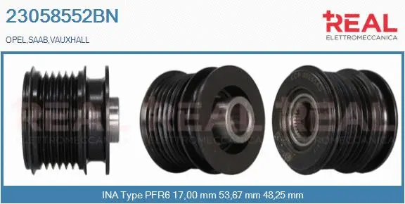 Belt Pulley, alternator (23058552BN)