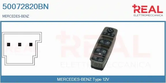 Switch, window regulator (50072820BN)