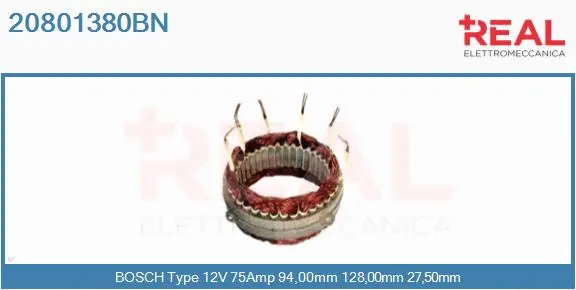 Stator, alternator (20801380BN)