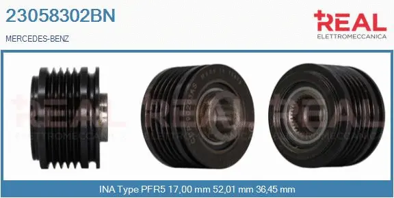 Belt Pulley, alternator (23058302BN)