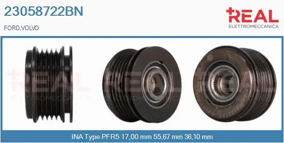 Belt Pulley, alternator (23058722BN)