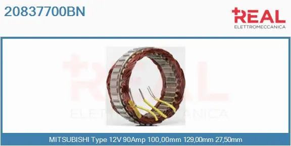 Stator, alternator (20837700BN)