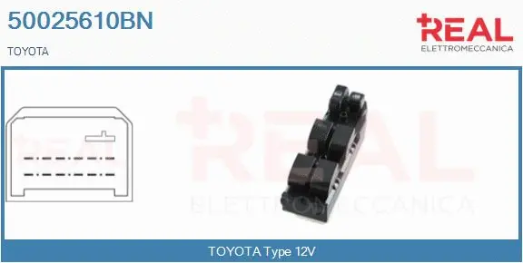 Switch, window regulator (50025610BN)