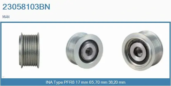 Belt Pulley, alternator (23058103BN)