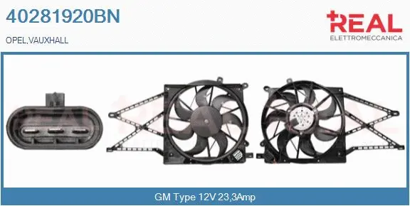 Electric Motor, radiator fan (40281920BN)