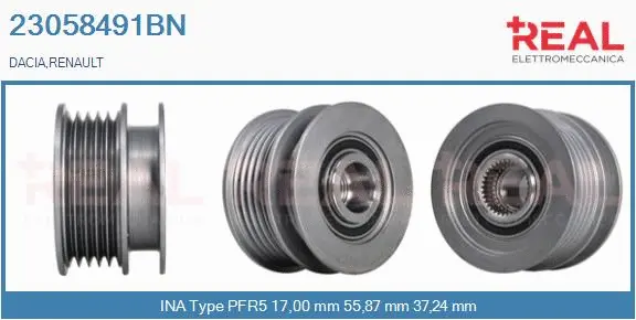 Belt Pulley, alternator (23058491BN)