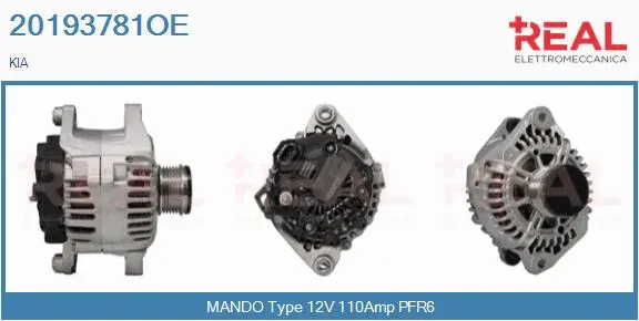 Alternator (20193781OE)