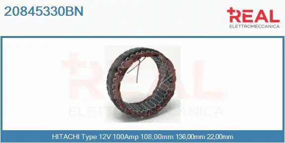 Stator, alternator (20845330BN)