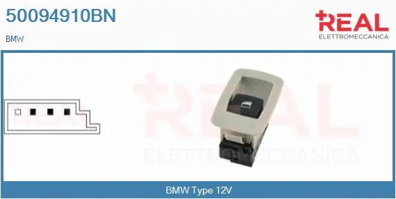 Switch, window regulator (50094910BN)