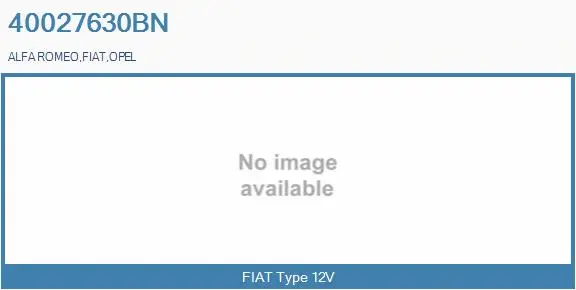 Series resistor, electric motor (radiator fan) (40027630BN)