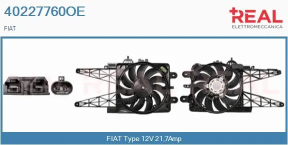 Electric Motor, radiator fan (40227760OE)