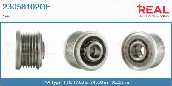 Belt Pulley, alternator (23058102OE)