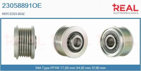 Belt Pulley, alternator (23058891OE)