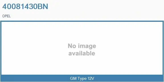 Series resistor, electric motor (radiator fan) (40081430BN)