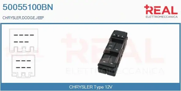 Switch, window regulator (50055100BN)