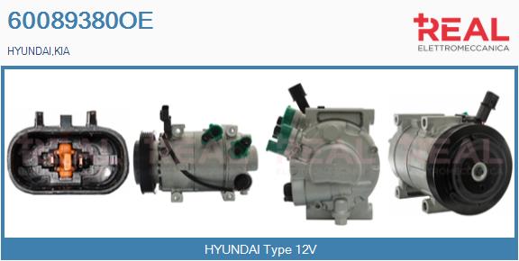 Compressor, air conditioning (60089380OE)