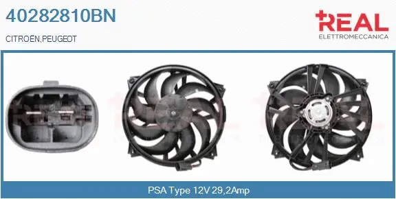 Electric Motor, radiator fan (40282810BN)