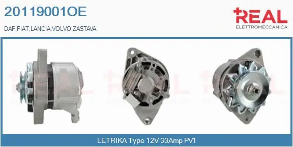 Alternator (20119001OE)