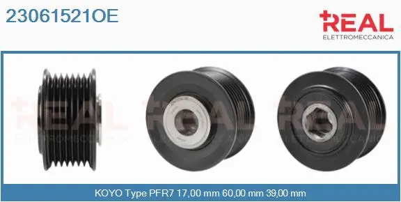 Belt Pulley, alternator (23061521OE)