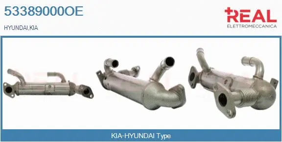 Cooler, exhaust gas recirculation (53389000OE)