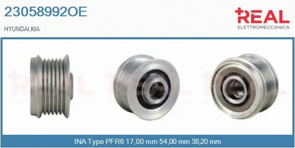 Belt Pulley, alternator (23058992OE)