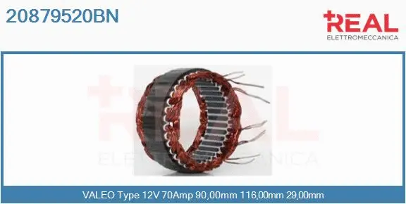Stator, alternator (20879520BN)