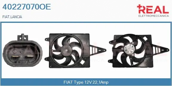 Electric Motor, radiator fan (40227070OE)