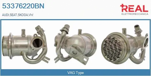 Cooler, exhaust gas recirculation (53376220BN)