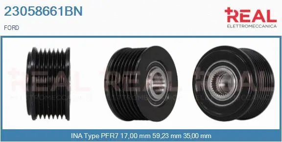 Belt Pulley, alternator (23058661BN)