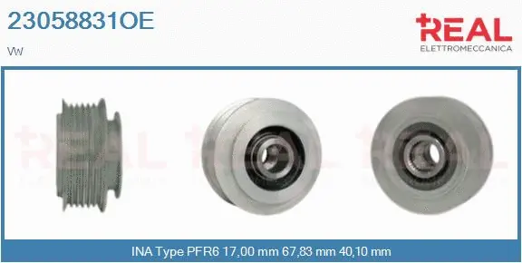 Belt Pulley, alternator (23058831OE)