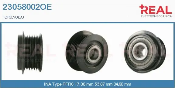Belt Pulley, alternator (23058002OE)