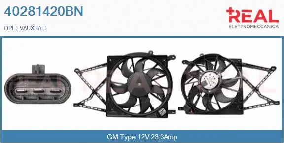 Electric Motor, radiator fan (40281420BN)