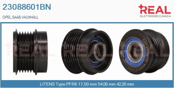 Belt Pulley, alternator (23088601BN)